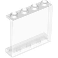 LEGO Trans-Clear Panel 1 x 4 x 3 with Side Supports - Hollow Studs 60581 - 6245269