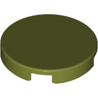 LEGO Olive Green Tile, Round 2 x 2 with Bottom Stud Holder 14769 - 6092769