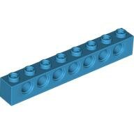 LEGO Dark Azure Technic, Brick 1 x 8 with Holes 3702 - 6284131