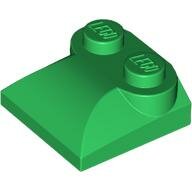 LEGO Green Slope, Curved 2 x 2 x 2/3 with 2 Studs and Curved Sides 47457 - 4218697