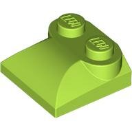 LEGO Lime Slope, Curved 2 x 2 x 2/3 with 2 Studs and Curved Sides 47457 - 6025028