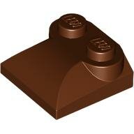 LEGO Reddish Brown Slope, Curved 2 x 2 x 2/3 with 2 Studs and Curved Sides 47457 - 6058134