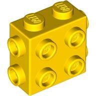 LEGO Yellow Brick, Modified 1 x 2 x 1 2/3 with Studs on Side and Ends 67329 - 6310247