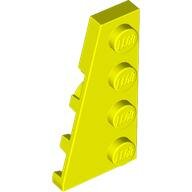 LEGO Neon Yellow Wedge, Plate 4 x 2 Left 41770 - 6371443