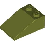 LEGO Olive Green Slope 33 3 x 2 3298 - 6064669