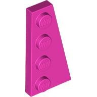 LEGO Dark Pink Wedge, Plate 4 x 2 Right 41769 - 6056399