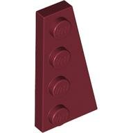 LEGO Dark Red Wedge, Plate 4 x 2 Right 41769 - 4162586