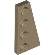 LEGO Dark Tan Wedge, Plate 4 x 2 Right 41769 - 4583978