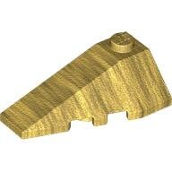 LEGO Pearl Gold Wedge 4 x 2 Triple Left 43710 - 6394215