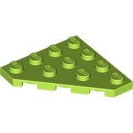 LEGO Lime Wedge, Plate 4 x 4 Cut Corner 30503 - 4164032