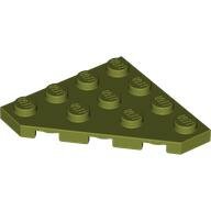 LEGO Olive Green Wedge, Plate 4 x 4 Cut Corner 30503 - 6110041