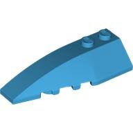 LEGO Dark Azure Wedge 6 x 2 Left 41748 - 6151672