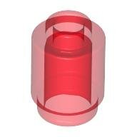 LEGO Trans-Red Brick, Round 1 x 1 3062 - 3006841