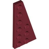 LEGO Dark Red Wedge, Plate 6 x 3 Right 54383 - 4539068