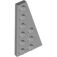 LEGO Light Bluish Gray Wedge, Plate 6 x 3 Right 54383 - 4282786