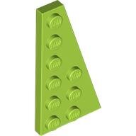 LEGO Lime Wedge, Plate 6 x 3 Right 54383 - 4586277