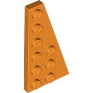 LEGO Orange Wedge, Plate 6 x 3 Right 54383 - 6099202