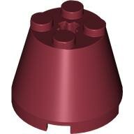 LEGO Dark Red Cone 3 x 3 x 2 6233 - 4162209