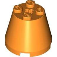 LEGO Orange Cone 3 x 3 x 2 6233 - 6181310