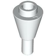 LEGO White Cone 1 x 1 Inverted with Bar 11610 - 6187283