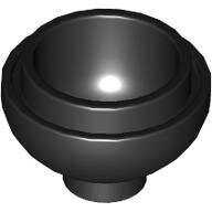 LEGO Black Brick, Round 2 x 2 Dome Bottom 15395 - 6102341