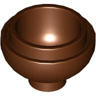 LEGO Reddish Brown Brick, Round 2 x 2 Dome Bottom 15395 - 6365627