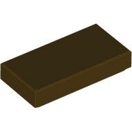 LEGO Dark Brown Tile 1 x 2 3069 - 4566688