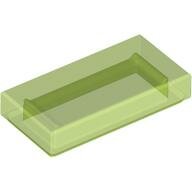 LEGO Trans-Bright Green Tile 1 x 2 3069 - 4642405