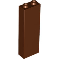 LEGO Reddish Brown Brick 1 x 2 x 5 - Blocked Open Studs or Hollow Studs 2454 - 4277016